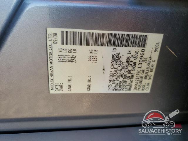 1N4AL21E79C130960 2009 NISSAN ALTIMA photo no. 12