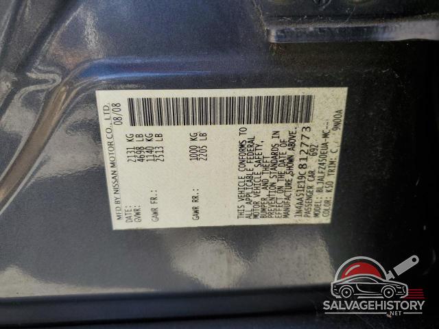 1N4AA51E19C812773 2009 NISSAN MAXIMA photo no. 12