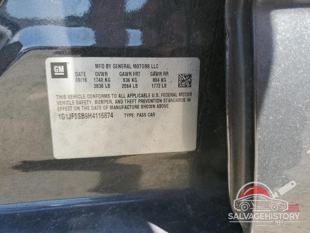 1G1JF5SB9H4116874 2017 CHEVROLET SONIC photo no. 12