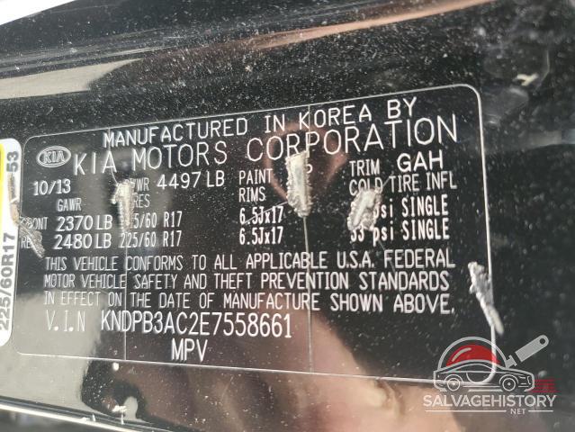 KNDPB3AC2E7558661 2014 KIA SPORTAGE photo no. 12