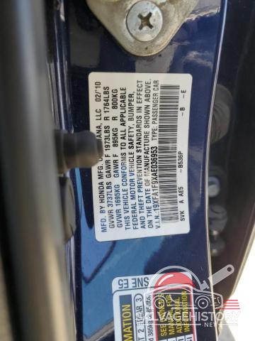 19XFA1F9XAE036953 2010 HONDA CIVIC photo no. 13
