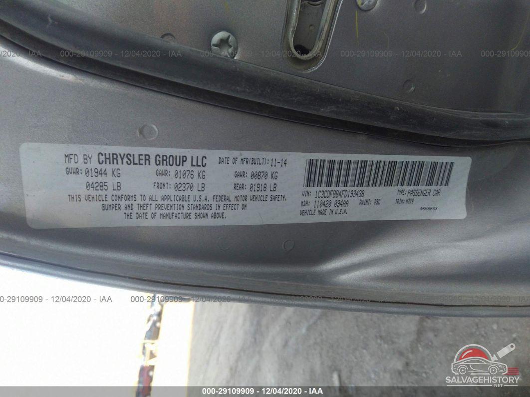 1C3CDFBB4FD193438 2015 DODGE DART photo no. 9