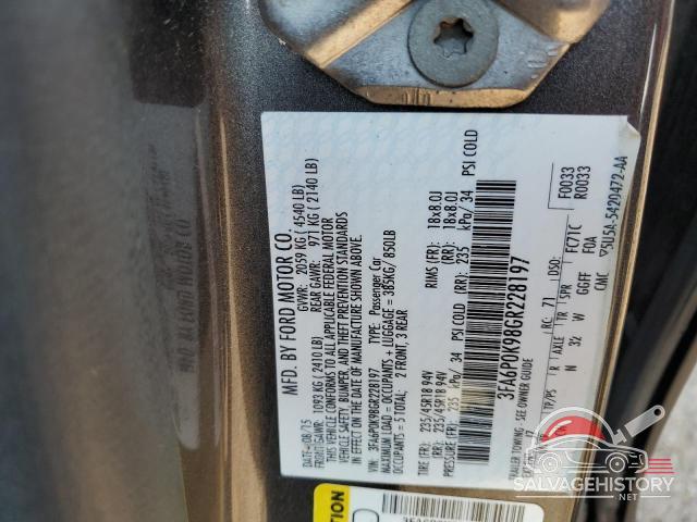 3FA6P0K98GR228197 2016 FORD FUSION photo no. 12