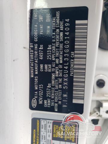 5XXGU4L33GG014094 2016 KIA OPTIMA photo no. 12