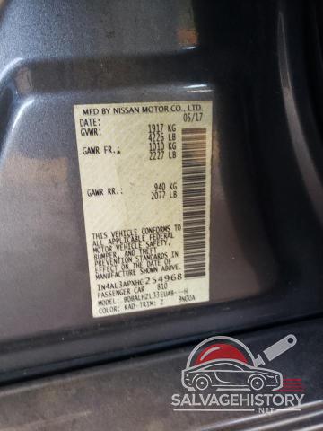 1N4AL3APXHC254968 2017 NISSAN ALTIMA photo no. 12