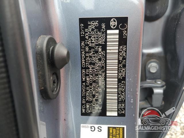 JTDEPRAE1LJ093125 2020 TOYOTA COROLLA photo no. 12