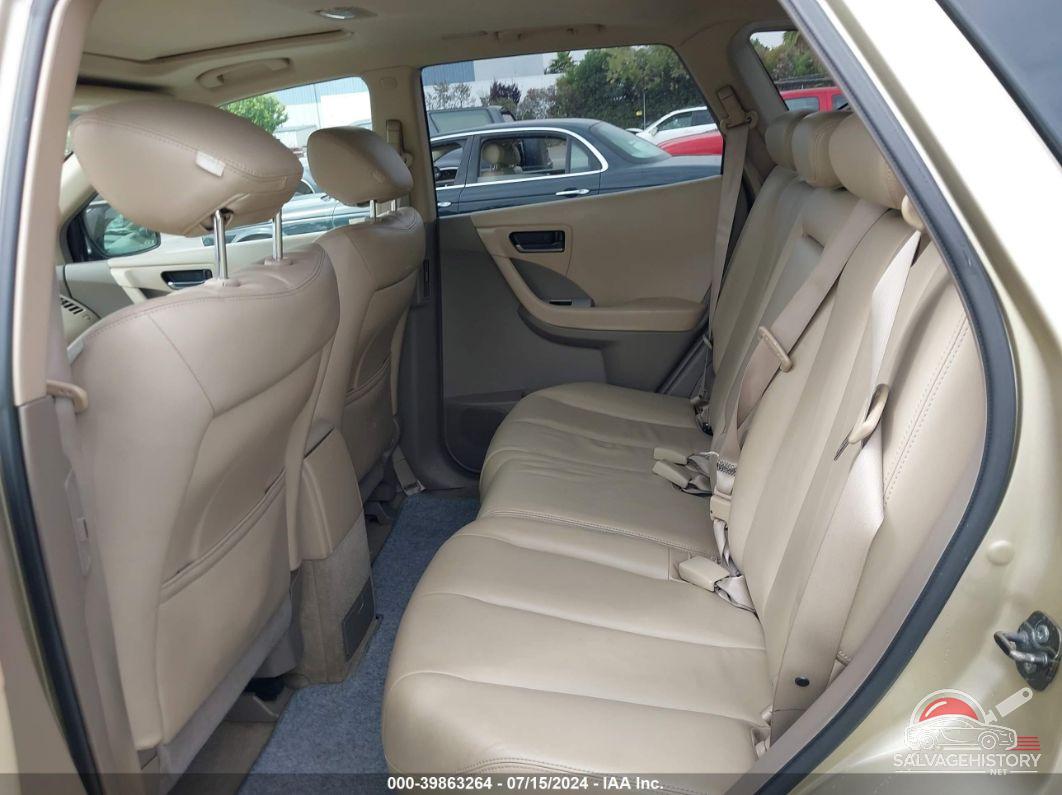 JN8AZ08W35W401778 2005 NISSAN MURANO photo no. 8