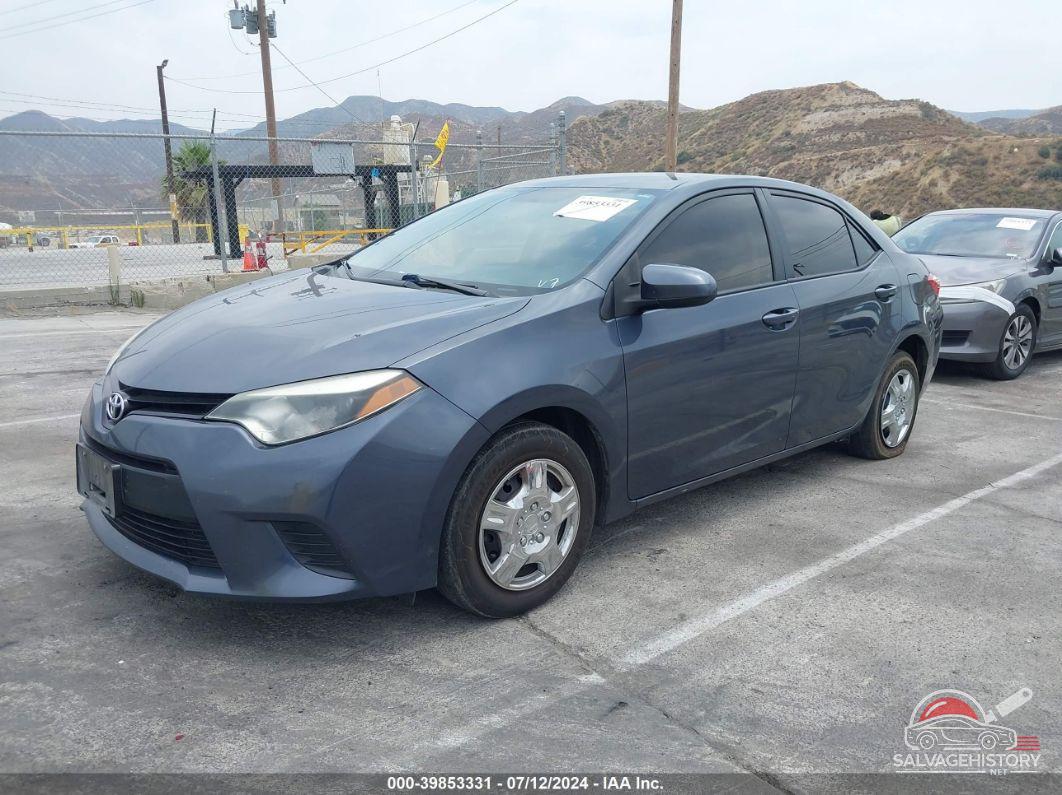 5YFBURHE5GP433301 2016 TOYOTA COROLLA photo no. 2