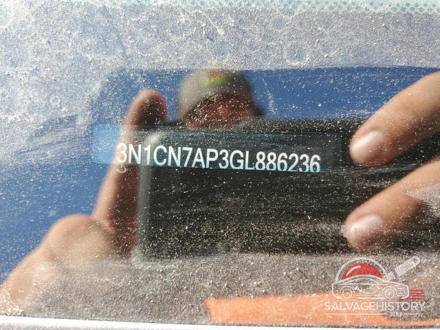 3N1CN7AP3GL886236 2016 NISSAN VERSA photo no. 12