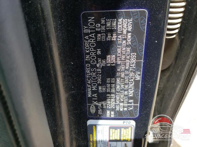 KNDJN2A28F7143893 2015 KIA SOUL photo no. 12