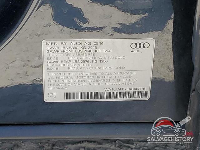 WA1LFAFP7FA046816 2015 AUDI Q5 photo no. 13