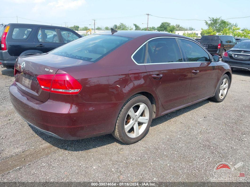 1VWBN7A36DC042217 2013 VOLKSWAGEN PASSAT photo no. 4