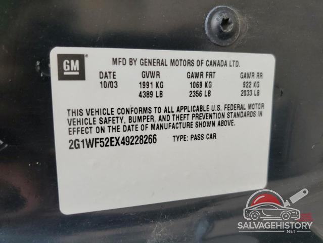 2G1WF52EX49228266 2004 CHEVROLET IMPALA photo no. 13