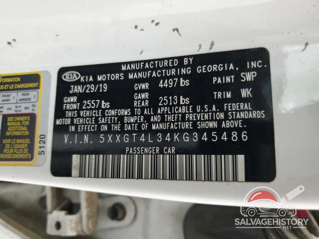 5XXGT4L34KG345486 2019 KIA OPTIMA photo no. 12