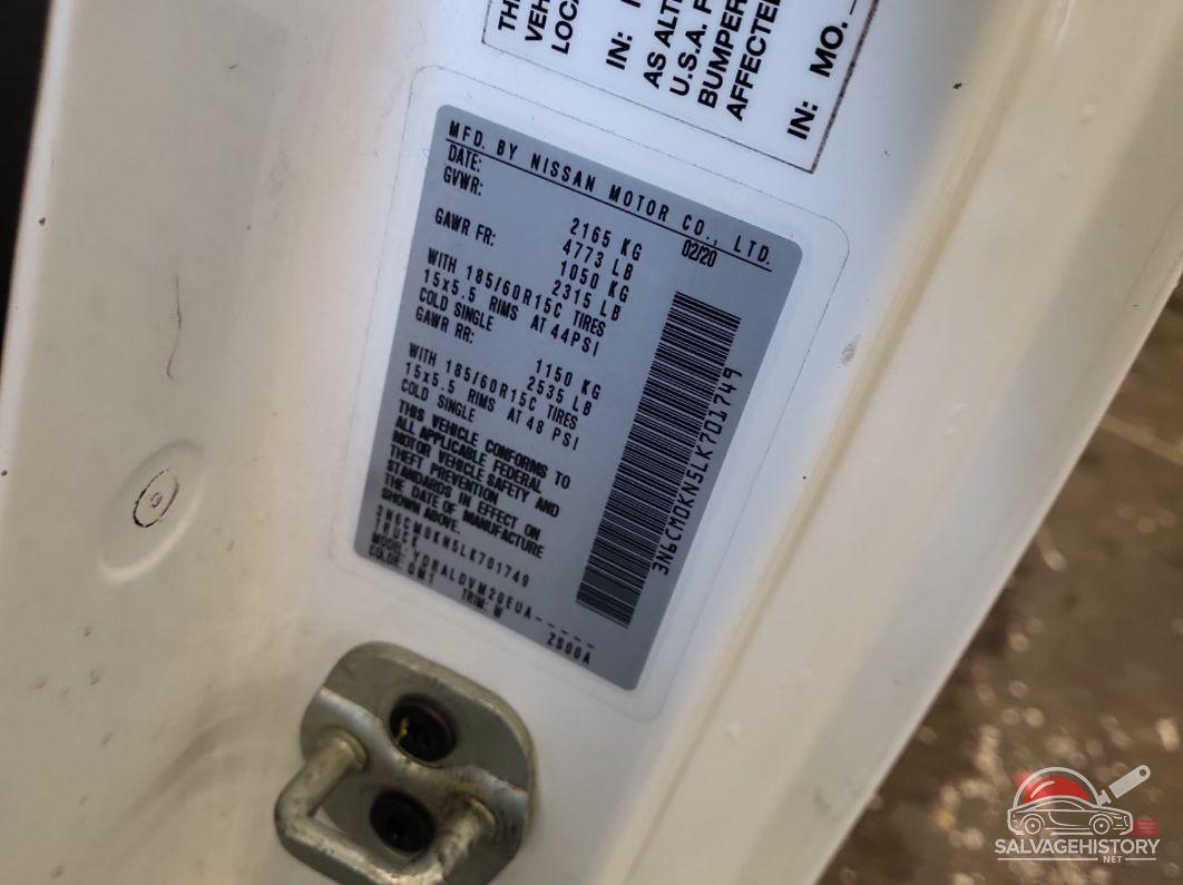 3N6CM0KN5LK701749 2020 NISSAN NV200 COMPACT CARGO photo no. 8