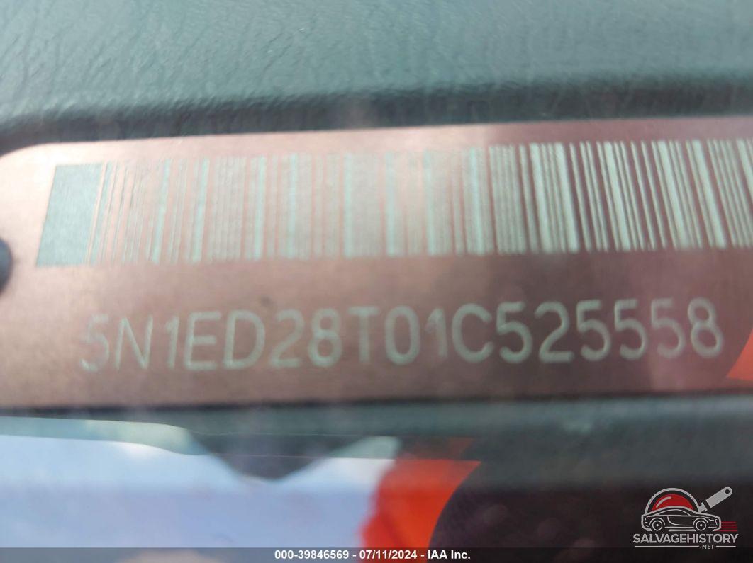 5N1ED28T01C525558 2001 NISSAN XTERRA photo no. 9