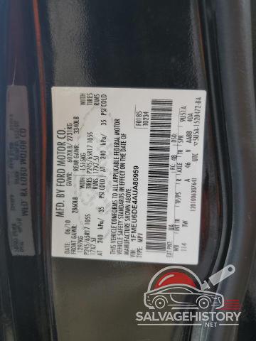 1FMEU6DE4AUA80959 2010 FORD EXPLORER photo no. 13