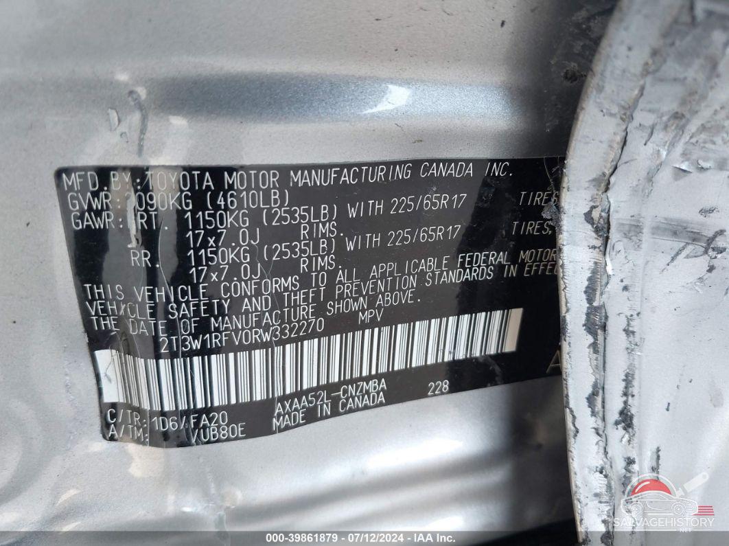 2T3W1RFV0RW332270 2024 TOYOTA RAV4 photo no. 9