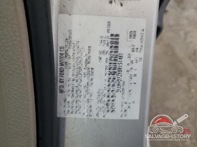 3FAHP07ZX8R151481 2008 FORD FUSION photo no. 12
