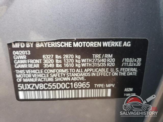 5UXZV8C55D0C16965 2013 BMW X5 photo no. 13