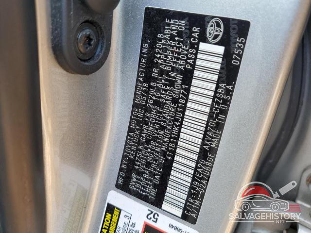 4T1B11HK4JU118771 2018 TOYOTA CAMRY photo no. 12
