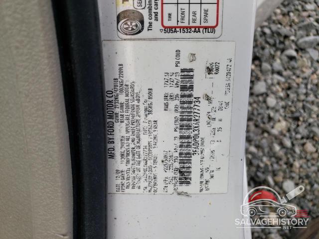 3FADP0L3XAR277734 2010 FORD FUSION photo no. 12