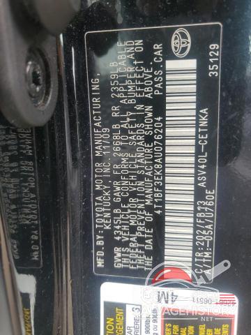 4T1BF3EK8AU076204 2010 TOYOTA CAMRY photo no. 12