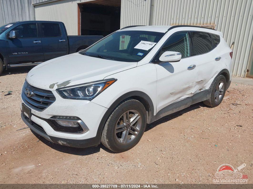 5NMZUDLB9JH089858 2018 HYUNDAI SANTA FE SPORT photo no. 2