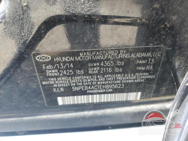 5NPEB4AC1EH895623 2014 HYUNDAI SONATA photo no. 12