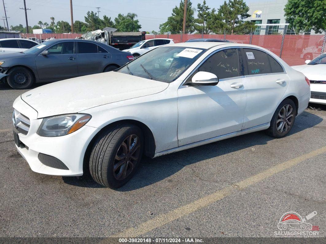 55SWF4JB1HU222770 2017 MERCEDES-BENZ C 300 photo no. 2