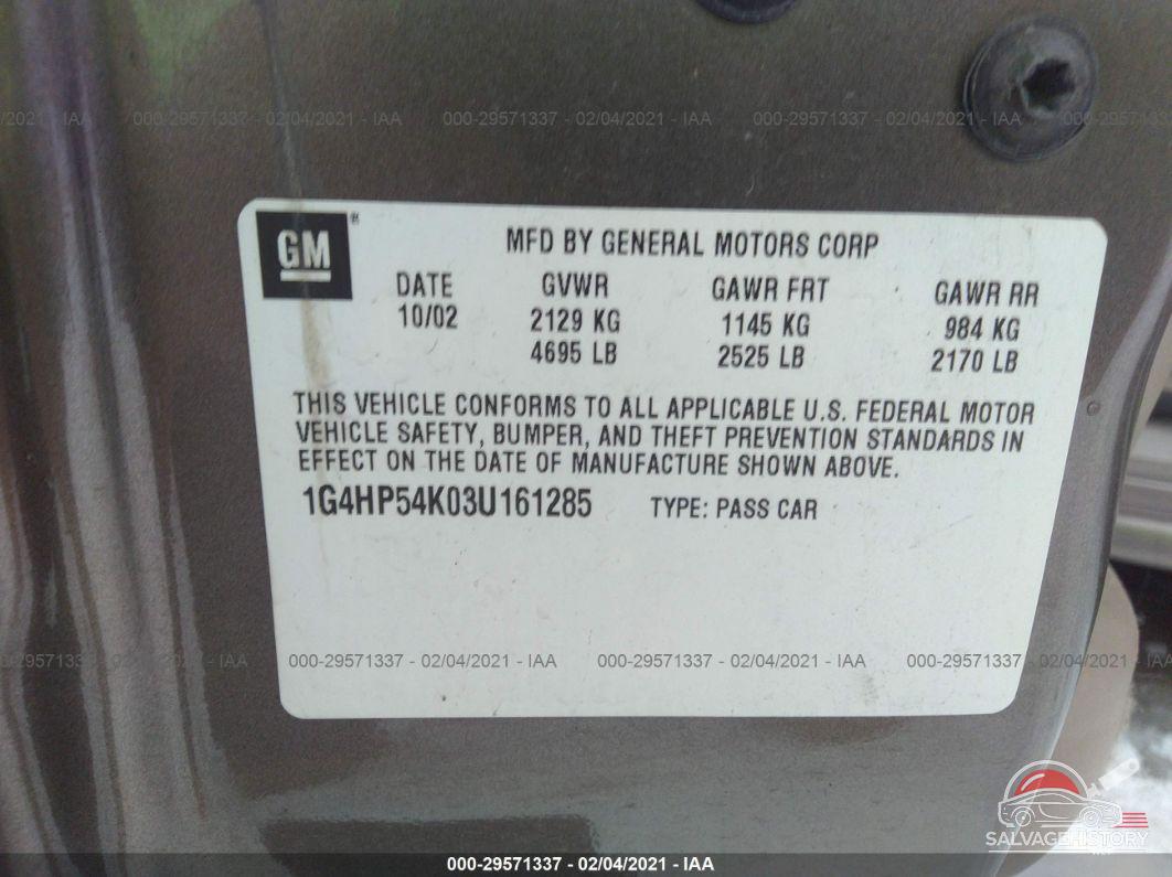 1G4HP54K03U161285 2003 BUICK LESABRE photo no. 9