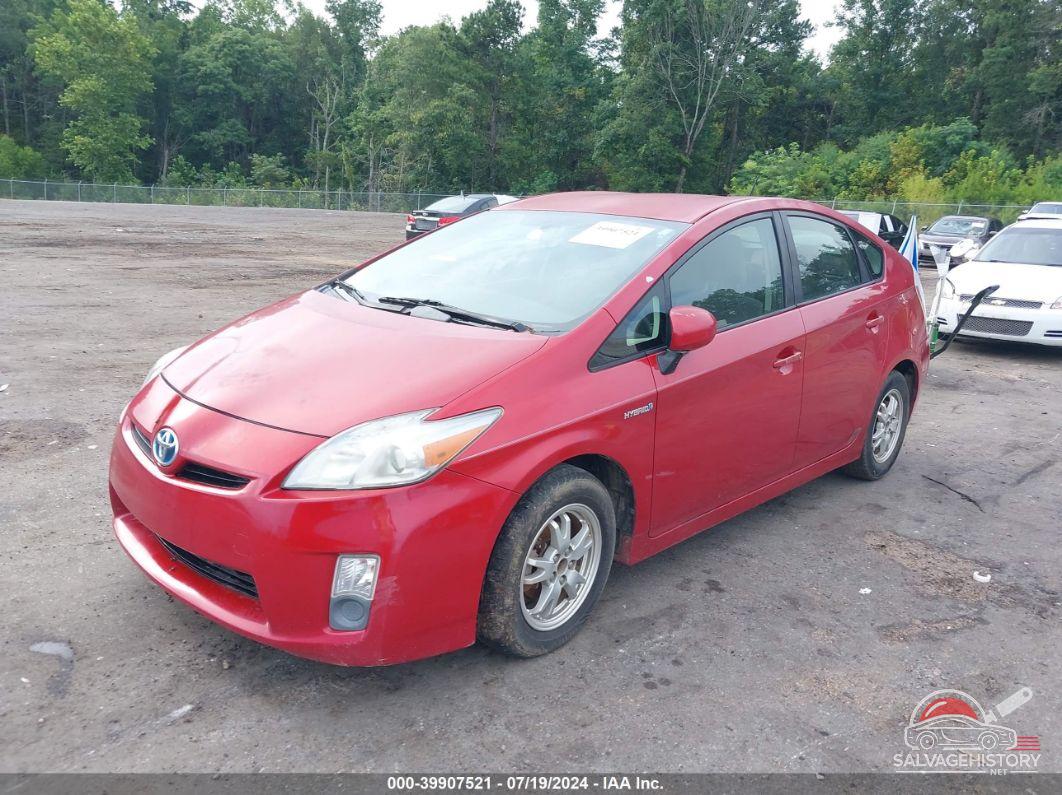 JTDKN3DUXA0120740 2010 TOYOTA PRIUS photo no. 2
