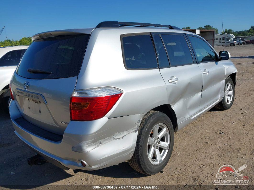 JTEBK3EH0A2167558 2010 TOYOTA HIGHLANDER photo no. 4