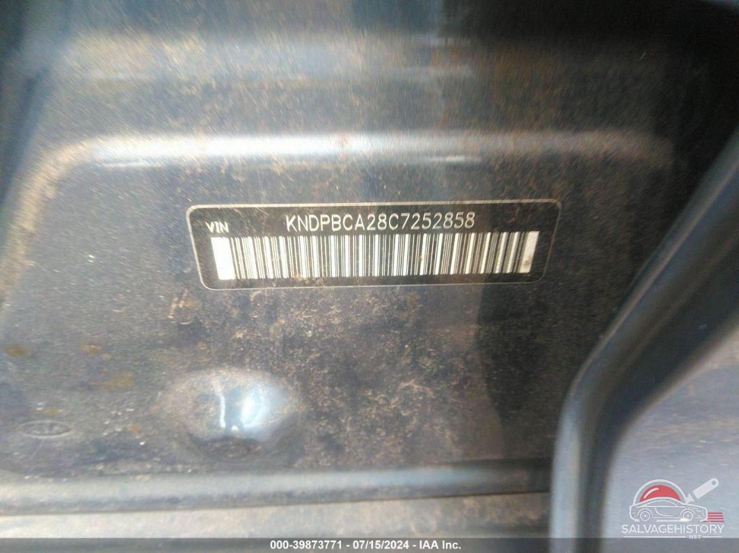 KNDPBCA28C7252858 2012 KIA SPORTAGE photo no. 9