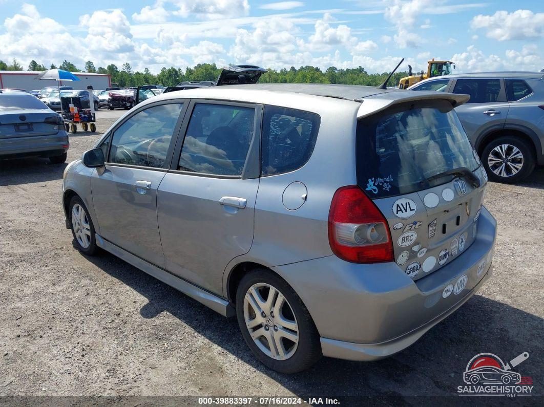 JHMGD38617S022194 2007 HONDA FIT photo no. 3