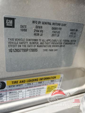 1G1ZK57799F178655 2009 CHEVROLET MALIBU photo no. 12