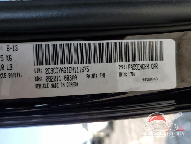 2C3CDYAG1EH111675 2014 DODGE CHALLENGER photo no. 13