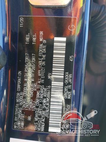 JTENU5JR7M5886116 2021 TOYOTA 4RUNNER photo no. 12