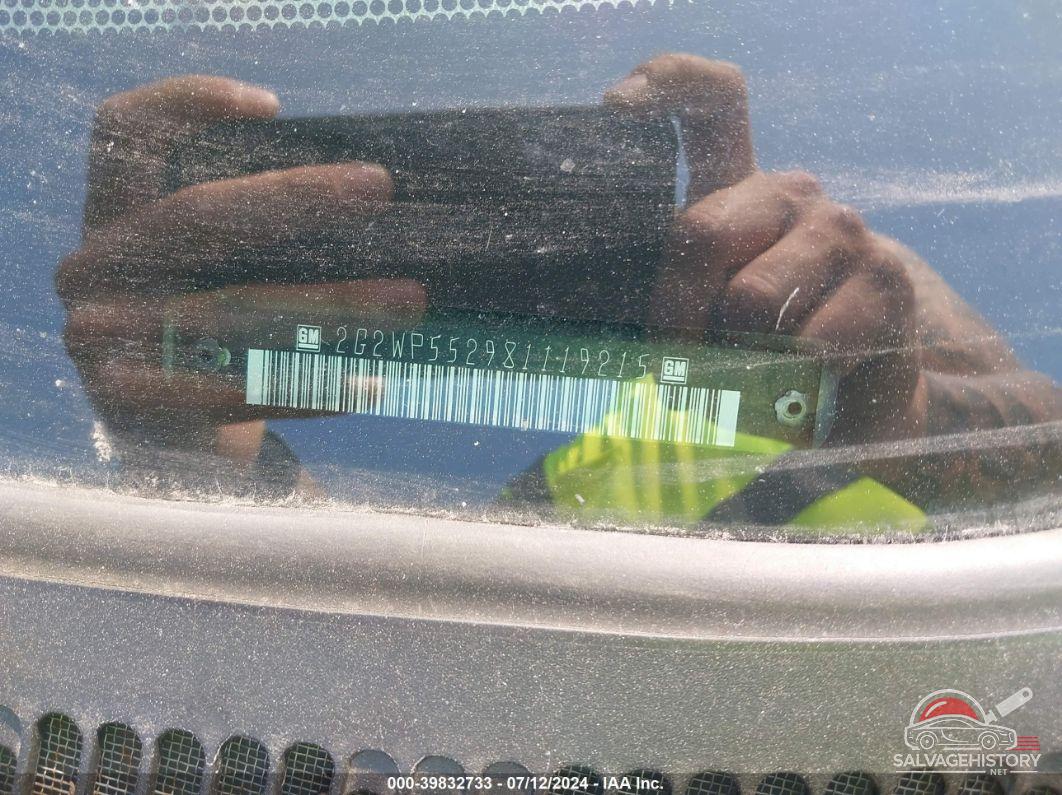 2G2WP552981119215 2008 PONTIAC GRAND PRIX photo no. 9
