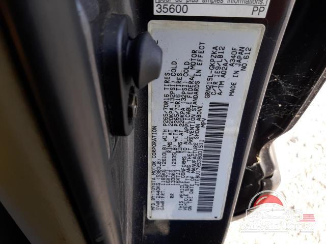 JTEBU17R538001511 2003 TOYOTA 4RUNNER photo no. 13