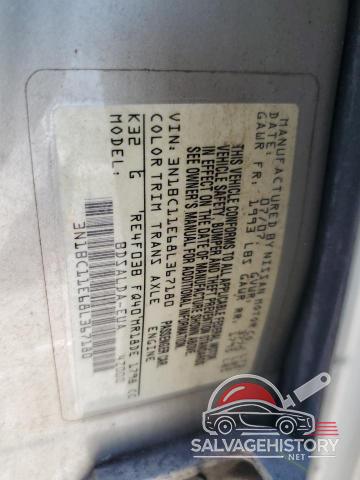 3N1BC11E68L367180 2008 NISSAN VERSA photo no. 12