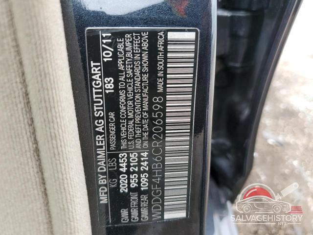WDDGF4HB6CR206598 2012 MERCEDES-BENZ C-CLASS photo no. 13