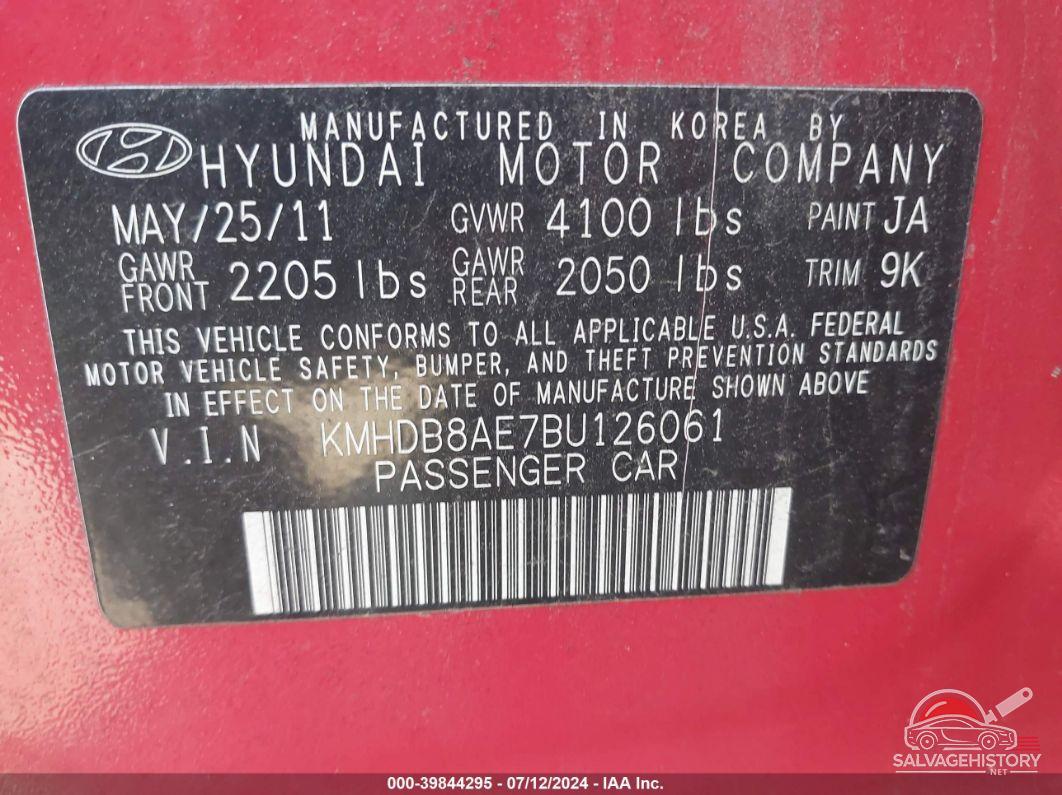 KMHDB8AE7BU126061 2011 HYUNDAI ELANTRA TOURING photo no. 9