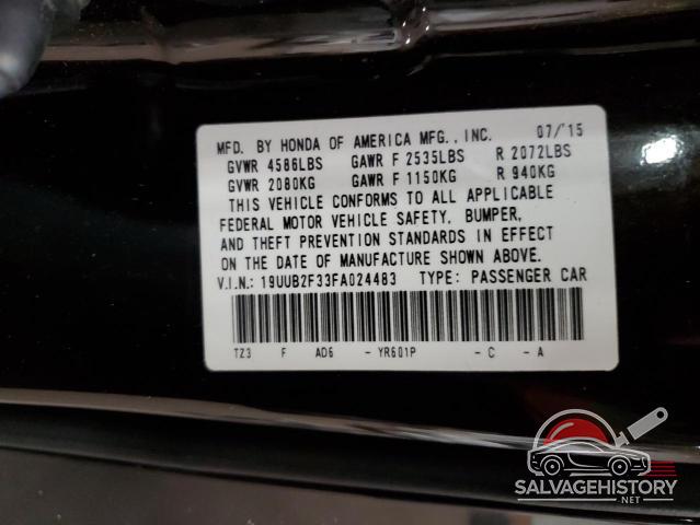 19UUB2F33FA024483 2015 ACURA TLX photo no. 13