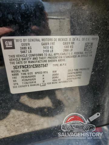 3GYFNCE31CS657347 2012 CADILLAC SRX photo no. 13