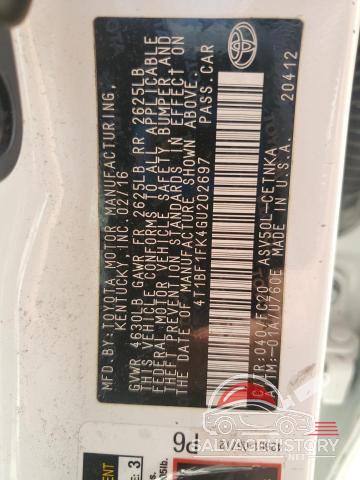 4T1BF1FK4GU202697 2016 TOYOTA CAMRY photo no. 13