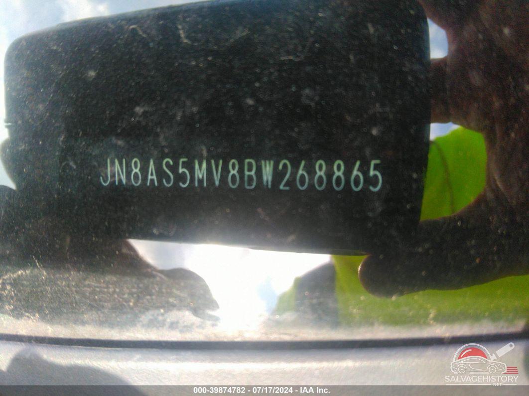 JN8AS5MV8BW268865 2011 NISSAN ROGUE photo no. 9