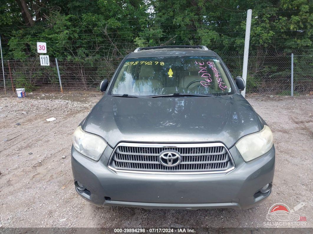 JTEEW44A482009360 2008 TOYOTA HIGHLANDER HYBRID photo no. 6