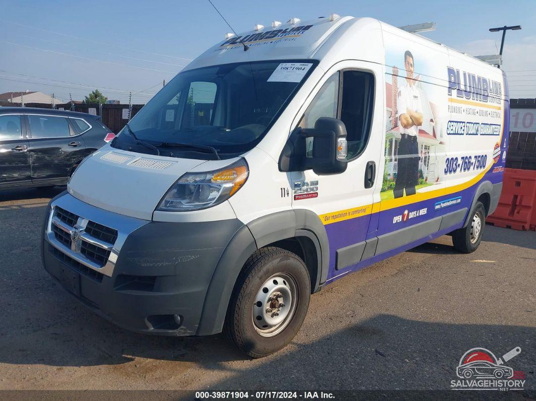 3C6TRVDG0HE522676 2017 RAM PROMASTER 2500 photo no. 2