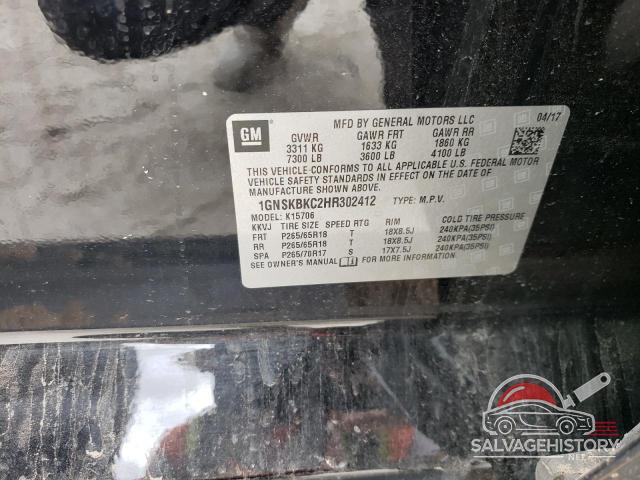 1GNSKBKC2HR302412 2017 CHEVROLET TAHOE photo no. 14